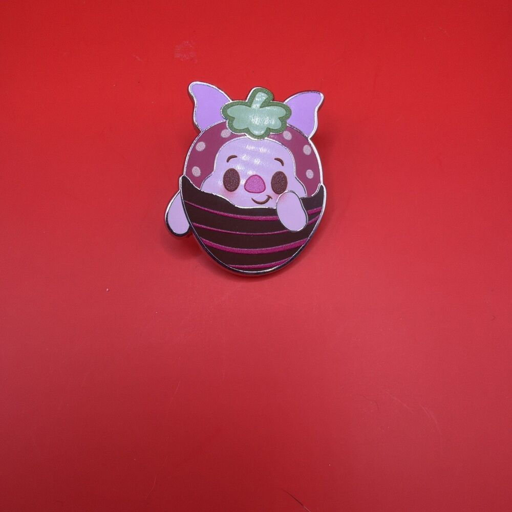 Disney Munchling Mystery Pin - Piglet - Chocolate Dipped Strawberry Winnie Pooh